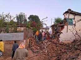 This handout photo provided by Nepal Prime Minister's Office shows an earthquake-affected area in northwestern Nepal on November 4